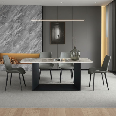 Esstisch Moderne Edelstahl Esszimmer Wohnzimmer Küche Tische Design Tisch Metall