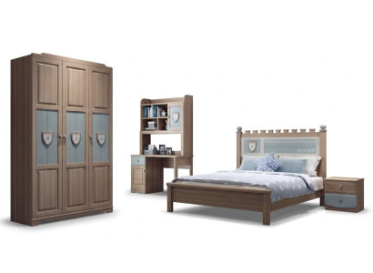 Jugendzimmer Kinderzimmer Set Bett Kommode Kleiderschrank 5tlg Schlafzimmer Neu