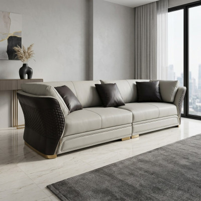 Viersitzer Neu Design Sofa 4 Sitzer Wohnzimmer Couch Couchen Polster