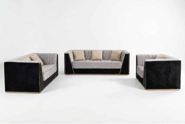 Design Sofas Polstermöbel Sofas Modern Luxus elegant Sitzgarnitur 3+2+1 Sitzer