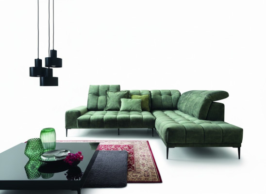 Ecksofa modernes Design Luxus Sofas L-Form Stoff Couch Wohnzimmer Sofa Couchen