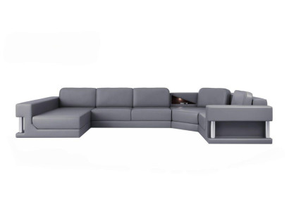 Wohnlandschaft U Form Eck Sofa Couch Polster Ecke Leder Sofa Couchen Möbel Neu