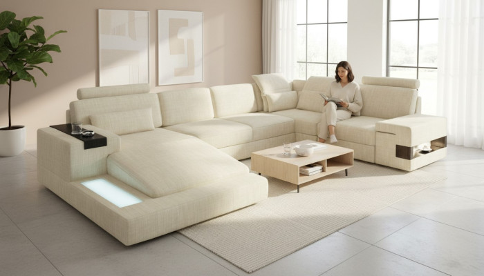 Ecksofa Eck Polster Wohnlandschaft Couch Sofa Ecken U Form Neu Möbel