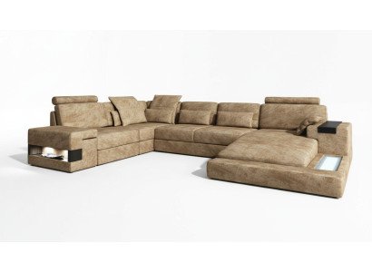 Ecksofa U-form Sofa Polstersofa Couch Sofas Couchen Ecksofas Design Möbel Neu