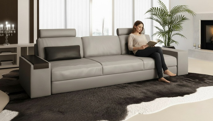 Big Sofas Couchen 3 Sitzplatz Sofa Couch Polser Sitz Dreisitzer Luxus Neu Textil