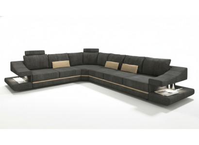 Wohnzimmer Textil neu L-Form Sitz Schlafsofa Möbel Ecksofa Couch Polstermöbel
