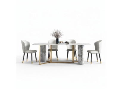 Luxus Moderner Marmor Stil Esstisch Möbel Tische Esszimmer Design Küche