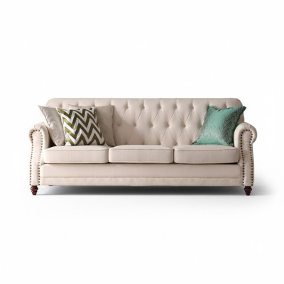 Chesterfield Sofa 3 Sitzer Wohnlandschaft Relax Sitz Design Couch Lounge Sofas