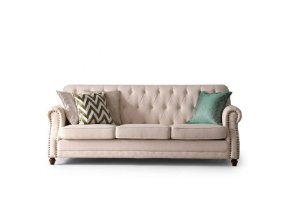 Sofagarnitur 3+1 Sitzer Stoff Sofa Chesterfield Gruppe Garnituren Couch Sofas