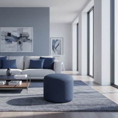 Modern Rund Hocker Designer Hocker Fußhocker Beistellhocker Chaiselounge Polster