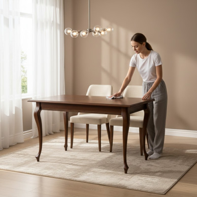 Klassischer Esstisch Echtes Holz Esszimmer Möbel Tisch Abendessen Konferenztisch