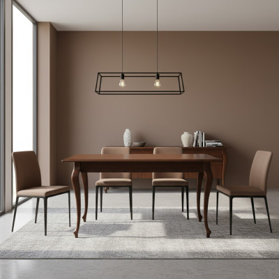 Klassischer Esstisch Echtes Holz Esszimmer Möbel Tisch Abendessen Konferenztisch