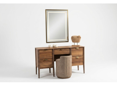 Luxus Möbel Design Schminktisch mit Spiegel Hocker Neu Schlafzimmer Neu