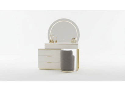 Schminktisch Set Konsole Spiegel Schlafzimmer Möbel Design Hocker 3tlg. Neu