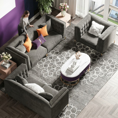Sofagarnitur 3+2+1 Sitzer Sofa Wohnlandschaft Relax Sitz Design Couch Sofas