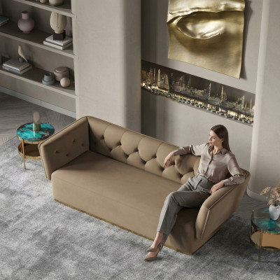 Sofagarnitur 2+2 Sitzer Sofa Wohnlandschaft Sitz Design Couch Lounge Sofa Textil