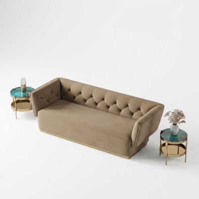 Sofagarnitur 2+2 Sitzer Sofa Wohnlandschaft Sitz Design Couch Lounge Sofa Textil