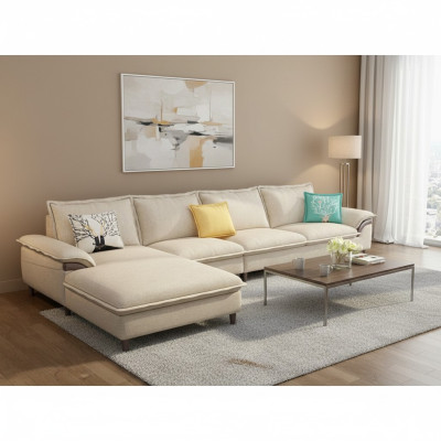 Wohnlandschaft Ecksofa Polster Textil Modern Relax Sitz Luxus Möbel Sofa 329 cm