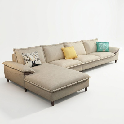 Wohnlandschaft Ecksofa Polster Textil Modern Relax Sitz Luxus Möbel Sofa 329 cm