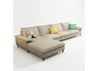 Wohnlandschaft Ecksofa Polster Textil Modern Relax Sitz Luxus Möbel Sofa 329 cm