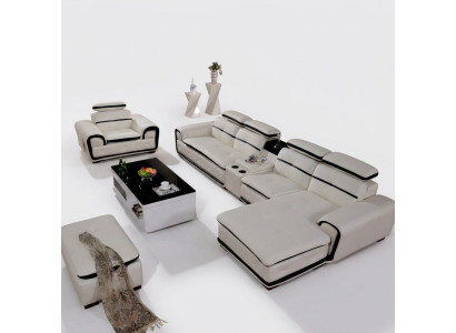 Luxus Eckgarnitur Ecksofa L-form Polster Relax Modern Sitz Möbel Wohnlandschaft