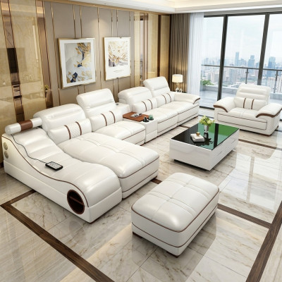Wohnlandschaft Luxus Sofa Couch Ecksofa L-form Polster Modern Relax Sitz Möbel