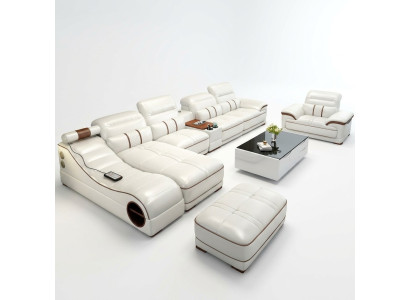 Wohnlandschaft Luxus Sofa Couch Ecksofa L-form Polster Modern Relax Sitz Möbel
