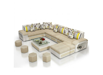 Couch Möbel Wohnlandschaft Luxus Sofas Ecksofa U-form Polster Modern Relax Sofas