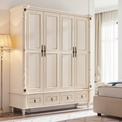 Kleiderschrank Schrank Barock Stil Holz Möbel Klassische Schlafzimmer Schränke