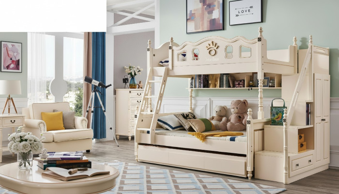 Etagenbett Bett Doppelstock Hochbett Kinder Betten Holz Klassische Möbel Zimmer