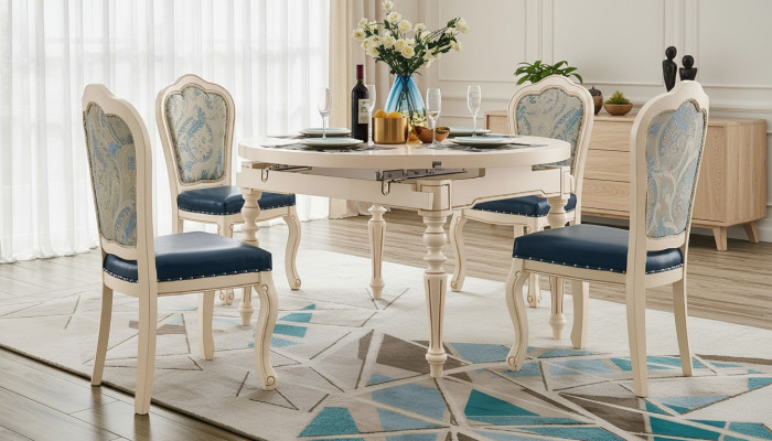 Runder Barock Esstisch Tisch Klassische Esstische Möbel Tische Holz Möbel Neu