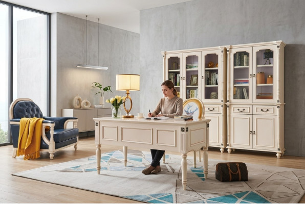 Schreibtisch Sessel Aktenschrank Office Set Klassisch Büro Einrichtung Neu 3 tlg