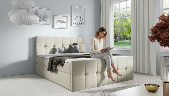 Bett Bettkasten Boxspringbett Schlafzimmer Polster Design Doppel Modern