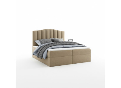 Schlafzimmer Design Doppel Hotel Luxus Bett Bettkasten Boxspringbett 180x200 Neu