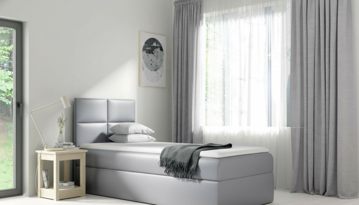Bett Bettkasten Schlafzimmer Design Hotel Single 80 cm Jugendbett Boxspringbett