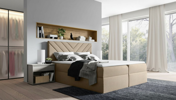 Bett Bettkasten Boxspringbett Doppel Hotel Modern Bettkasten Betten Schlafzimmer