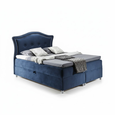 Stoff Boxspringbett Textil Design Doppel Hotel Modern Schlafzimmer Bett Betten
