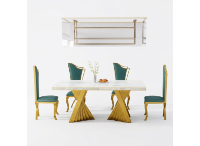 Luxus Esstisch Esszimmer Tisch Gold Metall Tische Esstische Möbel Einrichtung