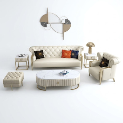 Sofagarnitur 321 Sitzer Garnitur Polster Couch Sofa Sofas Chesterfield