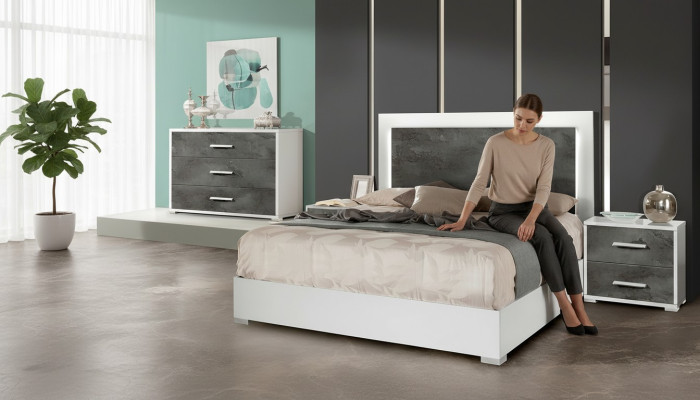 Luxusná Doppio hotelová konštrukcia postele moderný les 160x200cm nová hotelová