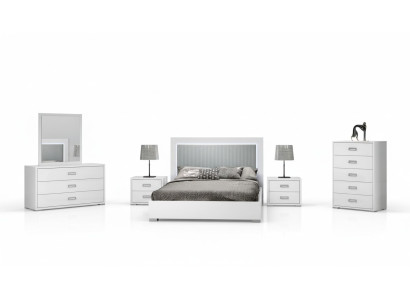 Moderná drevená nočná skrinka set do spálne