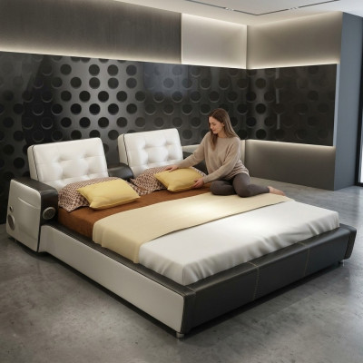 Bett Musik System USB Betten Multifunktion Luxus Möbel Schlafzimmer