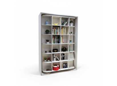 Bett Bücher Schrank Regal Gästebett Schränke Wand Schrank Wandschrank Betten