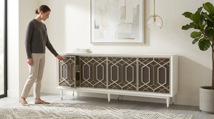 Design Möbel Luxus Kommoden Lowboard Wohnzimmer Sideboard Moderne Holz Schränke