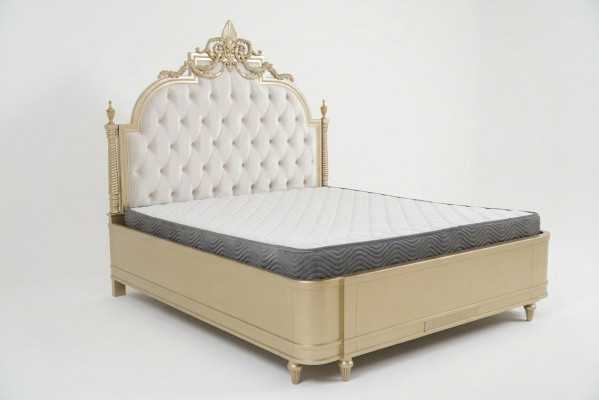 Chesterfield Holz Doppelbett Betten Design Polster Bett Ehe Schlafzimmer 180x200