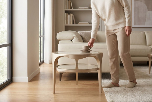 Wohnzimmer Rund Edel Kunst Modern Luxus Beistelltisch Design Möbel Couchtisch