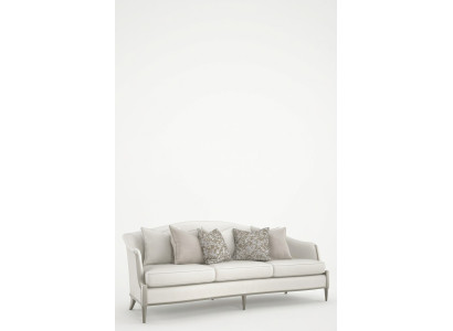 Design Sofa 3 Sitzer Wohnzimmer Stoff Couch Polster Sofas Neu Grau Textil Möbel