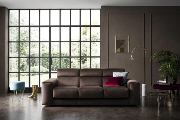 Luxus Möbel Wohnzimmer Sofas Sofa 3 Sitzer modern Echtholz Italienischer Stil