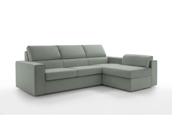 Ecksofa L-Form Möbel Leder Polstermöbel Wohnzimmer Moderne Luxus Grün alfitalia