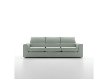Modern Luxus Design Sofa 3 Sitzer Möbel Polster Hellgrün Textil Holz alfitalia